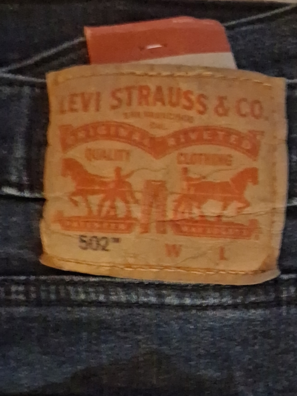 Levis 502 Taper Fit Jeans - Stretch 60x30 NWT - Picture 3 of 5